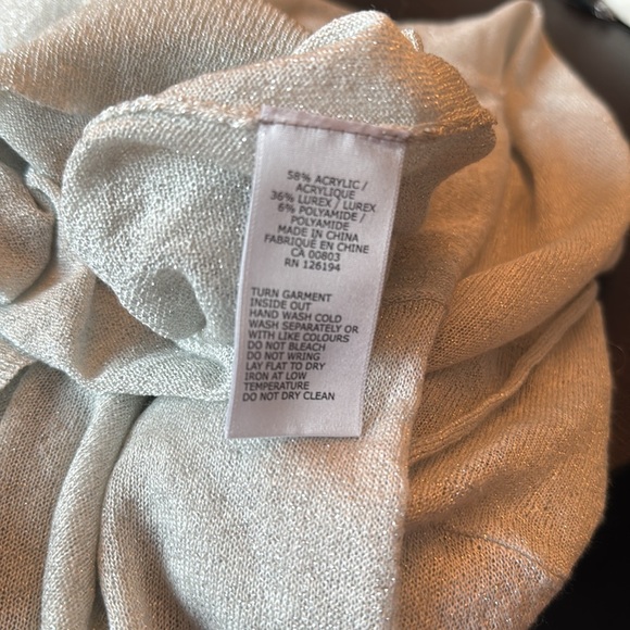 LANA light grey/silver iridescent, sheer hoodie. - Picture 5 of 5